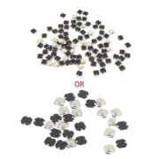 100 x Microswitch Tact Push Button Momentary SMD 4 Pin