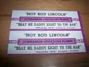 2 Commander Cody Hot Rod Lincoln / Beat Me Daddy Eight Jukebox Title Strips