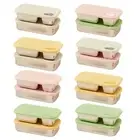 Travel Friendly Bentos Box with Strong Seal Stackable Portable Lunch Container