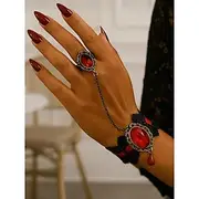 Women's Chain Bracelet Black Yellow Pink Acrylic Alloy Elegant Vintage Style Helloween