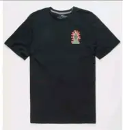Volcom Mens Black Short Sleeve T-Shirt Graphic Size M