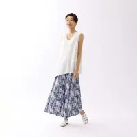 在飛比找momo購物網優惠-【giordano ladies】23SS_不對稱設計V領背