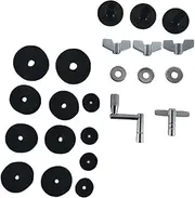 Totority Hat 1 Set Drum Kit Accessories Small Tools Non-slip Metal Drum Cymbal Pad