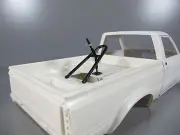 Toy Remote Control Bed Mount Spare Tire Rack Tamiya F350 Hilux Clodbuster Truck