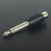 10 pack RCA female to 1/4" male mono audio converter adapters NEW *USA Seller*
