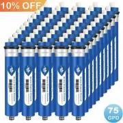 50 Pack 75 GPD Reverse Osmosis RO Membrane Water Filter Cartridges NSF Certified