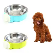 Crate Pet Bowl Removable Hanging Food Water Bowl Feeder