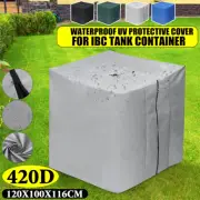 Cover Sun Protective Hood With Zip For Rain Water Tank 1000L IBC Container Foil