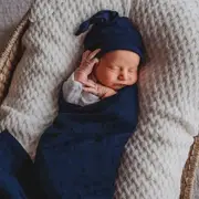 Snuggle Hunny Navy Organic Muslin Wrap