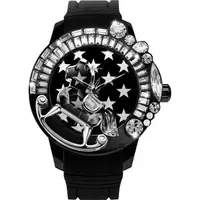 在飛比找森森購物網優惠-Galtiscopio迦堤夢幻星際系列星空手錶-黑/50mm