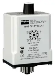 Dayton 1Egb9 Time Delay Relay,120Vac/Dc,10A,Dpdt
