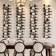 Wall Wine Rack for 12 Bottles, DIY Detachable Wine Storage Organizer Wall Mount