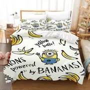 v1938 Bed Sheets Minions Anime Duvet Cover Set Comforte Printed Cartoon Twin Size Bedding Sets Christmas Gifts -piece 3-Piece Bedding Set (1 Duvet Cov