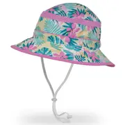 Sunday Afternoons Kids Fun Bucket Hat - Pink Tropical (Youth 5 - 12 Years)