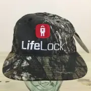 LifeLock - NWT Mossy Oak Green Camo SnapBack Hunting Outdoors Hat Cap, USA MADE