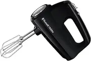 Russell Hobbs RHMX5BLK, Desire Hand Mixer, 5 Speeds Plus Turbo Function, 2 Beaters and 2 Dough Hooks, 350W, Easy Storage, Matte Black