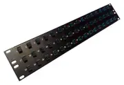 48 Port SC Fiber Patch Panel 10Gb/40Gb Multimode (Aqua Couplers) (Loaded 2u) 19"