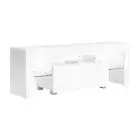 Entertainment Unit TV Cabinet LED 130cm White Elo Artiss