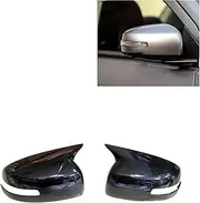 for M&ITSUBISHI Lancer X 10 EX EVO 2008-2016 Car Replacement Exterior Door Side Rear View Mirror Cover Caps Reverse Shell Case Car Side Mirror Cover Exterior Mirrors (Color : with lamp 13-16 B