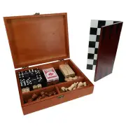 WE Games 7-in-1 Combination Game Set - Chess, Checkers, Backgammon, & More