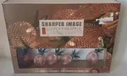 NIB Sharper Image LED copper pineapple string lights 7.5' in length 10led lights