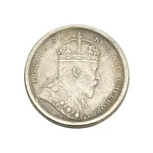 1904英國國王愛德華七世紀念銀幣銀元 香港一元銀圓外貿硬幣收藏