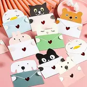 18 Pieces Cute Animals Greeting Cards Assortment Cartoon Animals Greeting Card, Cute Memo Card Lovely Message Card Business Card Thank You Card Birthday Card Mothers Day Card Letter Writing Card Invitation Card Cartoon Child with Envelopes