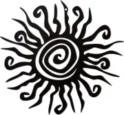 Zonon 1 Pcs Wacky Sun Metal Wall Art Outdoor Decor 11.81 Inch Rust Proof Sun...