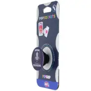 PopSockets PopGrip Expanding Stand Grip w/ Swappable Top - AFL Fremantle Dockers