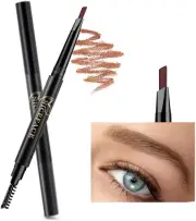 NICEFACE Eyebrow Pencil Light Brown Double Ended Precision Waterproof Brow(Li...
