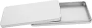 Milisten Metal Cash Organizer Box Bill Storage Case Lock Small Cash Box for Home Office Lid