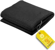 Speaker Grill Cloth Fabric 3D Mesh Cover Repair Subwoofer Black 20" X 59"