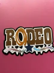 Rodeo layered scrapbook paper design handmade in Mt
