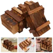 4pcs Hidden Puzzle Box Secret Lock Box Wood Puzzle Box Miniature
