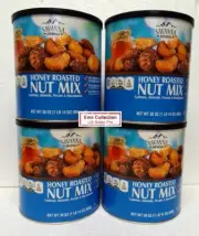 Savanna Orchards Honey Roasted Nut Mix Cashews, Almonds & Macadamias (4 Cans)