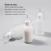 30ml Empty Glue Bottles Scrapbooking Needle Tip Applicator Household Supplies