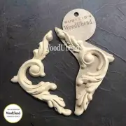 WoodUbend Heat Bendable Set of Baroque Corners WUB1318-9 15.5x9cm