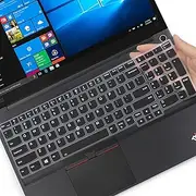 Keyboard Cover Design for 15.6" New Lenovo ThinkPad 15 E580 E590 E595 L580 L590 |Thinkpad P51S P52 P52S T570 T575 T580 T590 with Numeric Keypad (Check Keyboard Layout with Picture 2)-Black