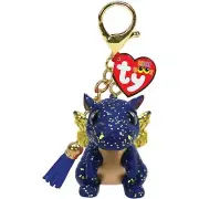 Ty - Beanie Boos - Mini Clip Saffire The Dragon With Tassel Mini - 5cm from T...