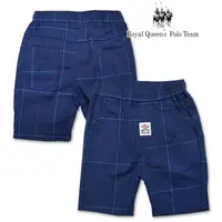 在飛比找蝦皮購物優惠-寶藍格紋棉質平織褲 短褲[22023] R.Q. POLO 