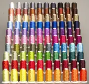 Premium 100 Cones of Polyester Machine Embroidery Threads 1100yards each spool