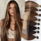 THICK 150G Nano Ring Tip Remy Human Hair Extensions Micro Beads Balayage Weft US