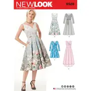 New Look Sewing Pattern 6526 Misses' Dress with Bodice Variations