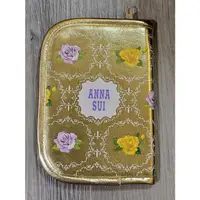 在飛比找蝦皮購物優惠-ANNA SUI COSMETICS 金色皮革感 玫瑰圖案 