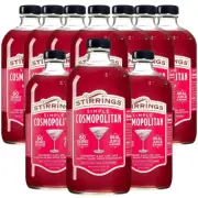 Stirrings Simple Cosmopolitan Cocktail Mix 750ml - Real Juice - 10 Pack
