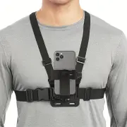XANES First-person View Bike Holder Sports Chest Shooting Camera Strap Live Outdoor Cycling Cell Adjustable Phone Clip H