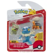 Pokemon Battle Figure Set Axew + Frogadier + Torkoal Action Figure