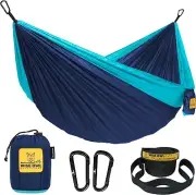 NWT Wise Owl Outfitters Camping Hammock w/Tree Straps - Lightweight, Portable