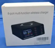 8-port Wireless Smart Charging Station for Multiple Devices