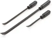 Heavy-Duty Chrome Vanadium Steel Pry Bar Set - 12, 17 & 25 IN Angled Ends